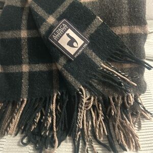 Alpaca wool throw blanket